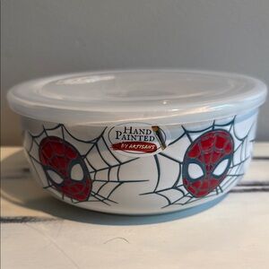 Spider-Man Hand Painted food storage bowl